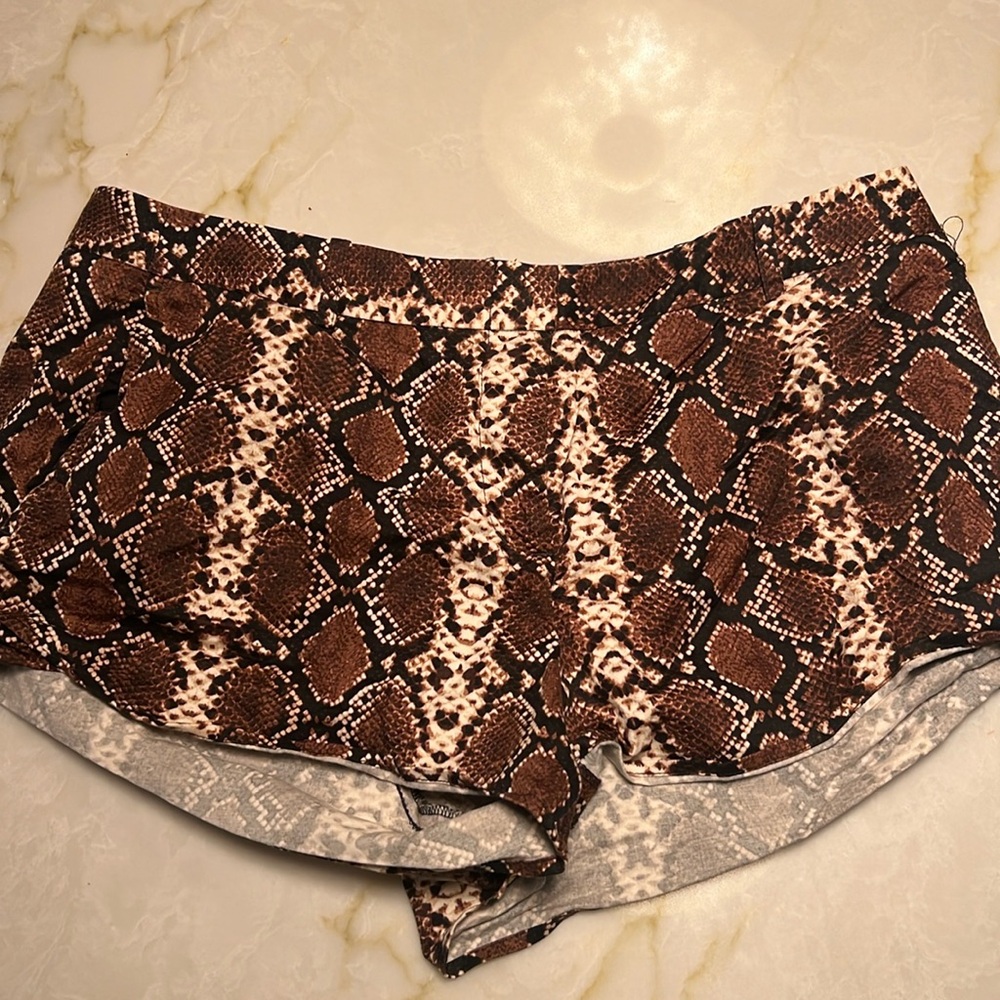 BCBG Snakeskin Shorts